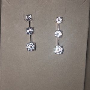 White Sapphire Earrings from Zales